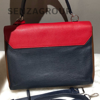 Louis Vuitton Lockme Handbag Shoulder Crossbody Bag Red Black Women Classic