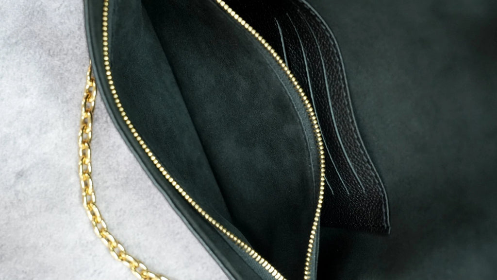 Louis Vuitton Ivy Chain Monogram Empreinte Black Gold Shoulder Bag Chain Bag