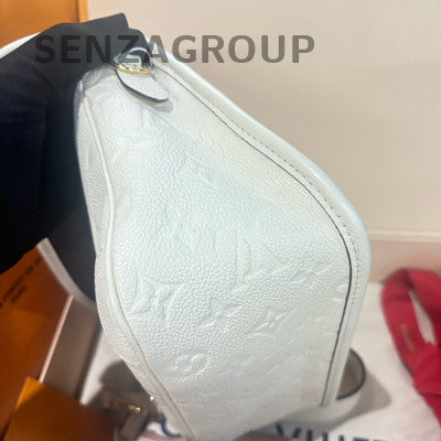 Louis Vuitton Monogram Empreinte Baguette Handbag Shoulder Bag White Gold