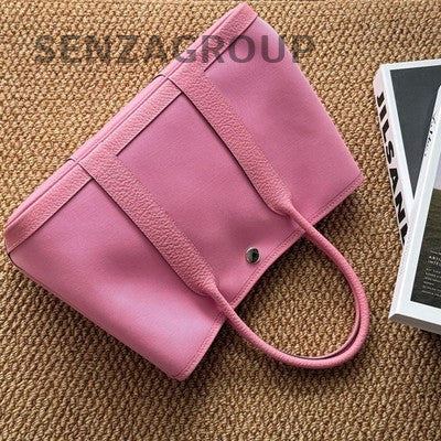 Hermès Garden Party 30 Tote Bag Pink Silver Hardware Classic Women