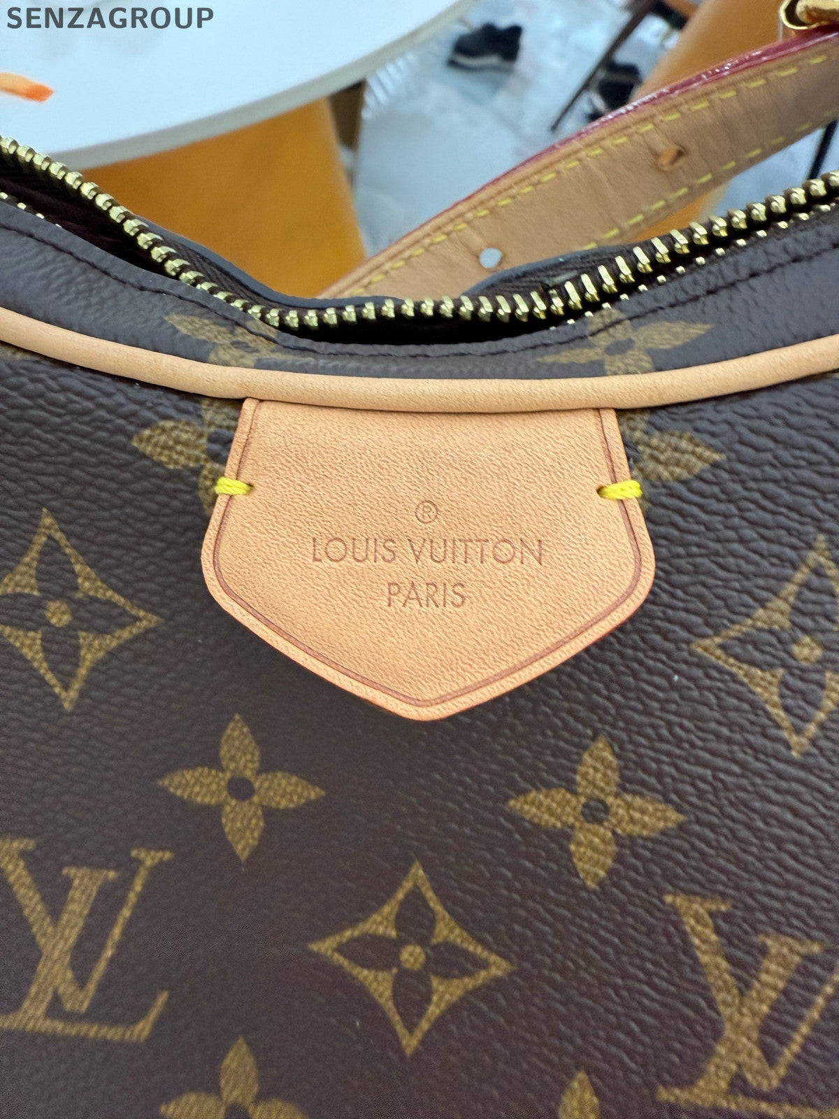 Louis Vuitton Monogram Pochette Accessoires Shoulder Bag Brown Gold