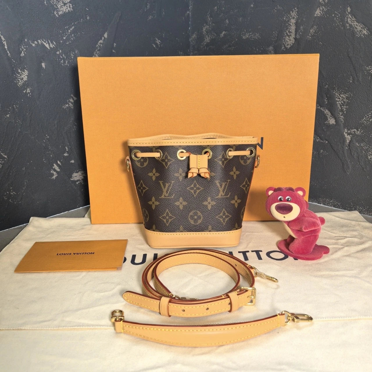 Louis Vuitton Nano Neo Canvas Bucket Crossbody Bag For Women