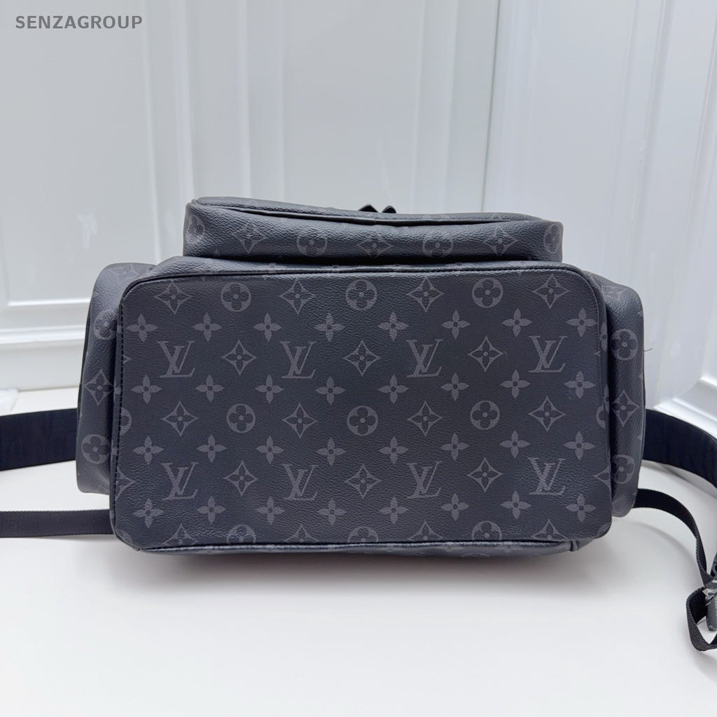 Louis Vuitton Trio Monogram Backpack Black Unisex Adults Classic