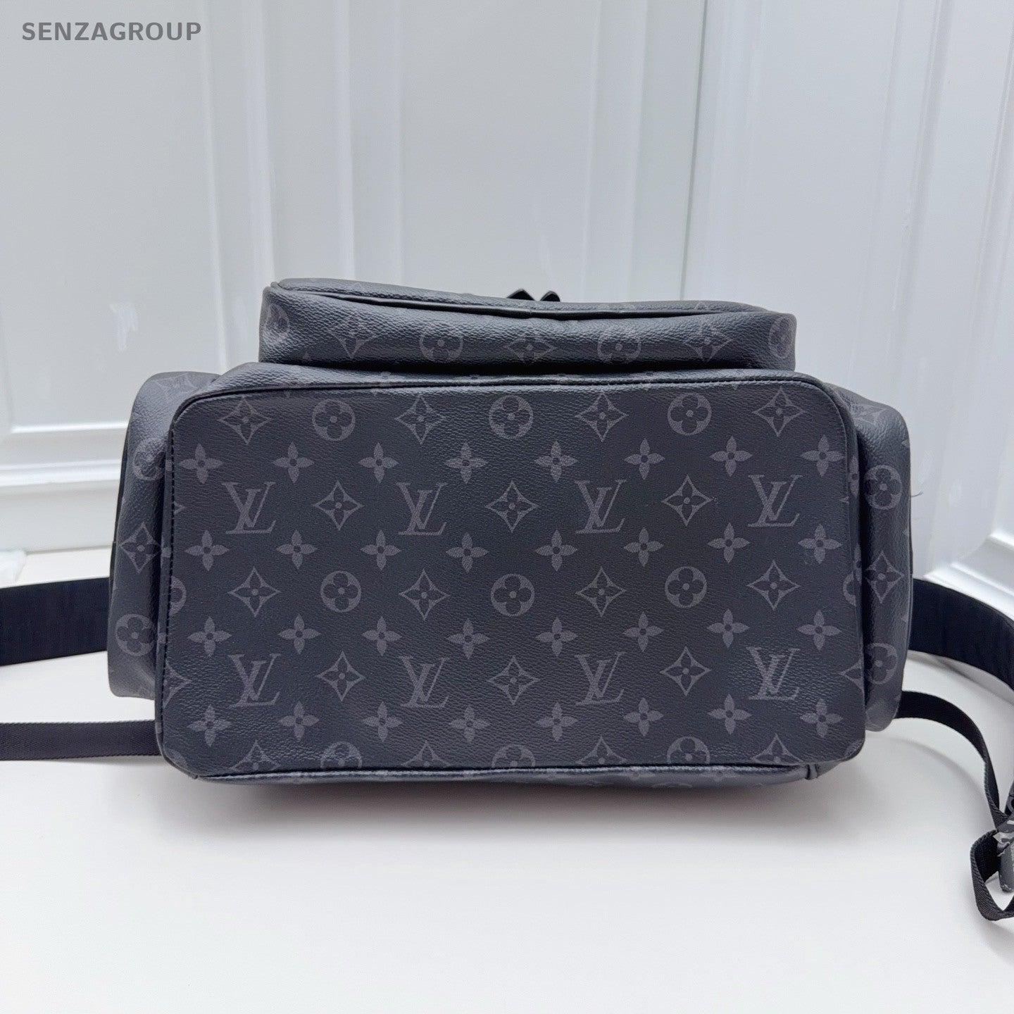 Louis Vuitton Trio Monogram Backpack Black Unisex Adults Classic