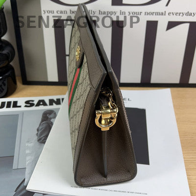 Gucci Ophidia Mini Chain Shoulder Bag Brown Classic Women's