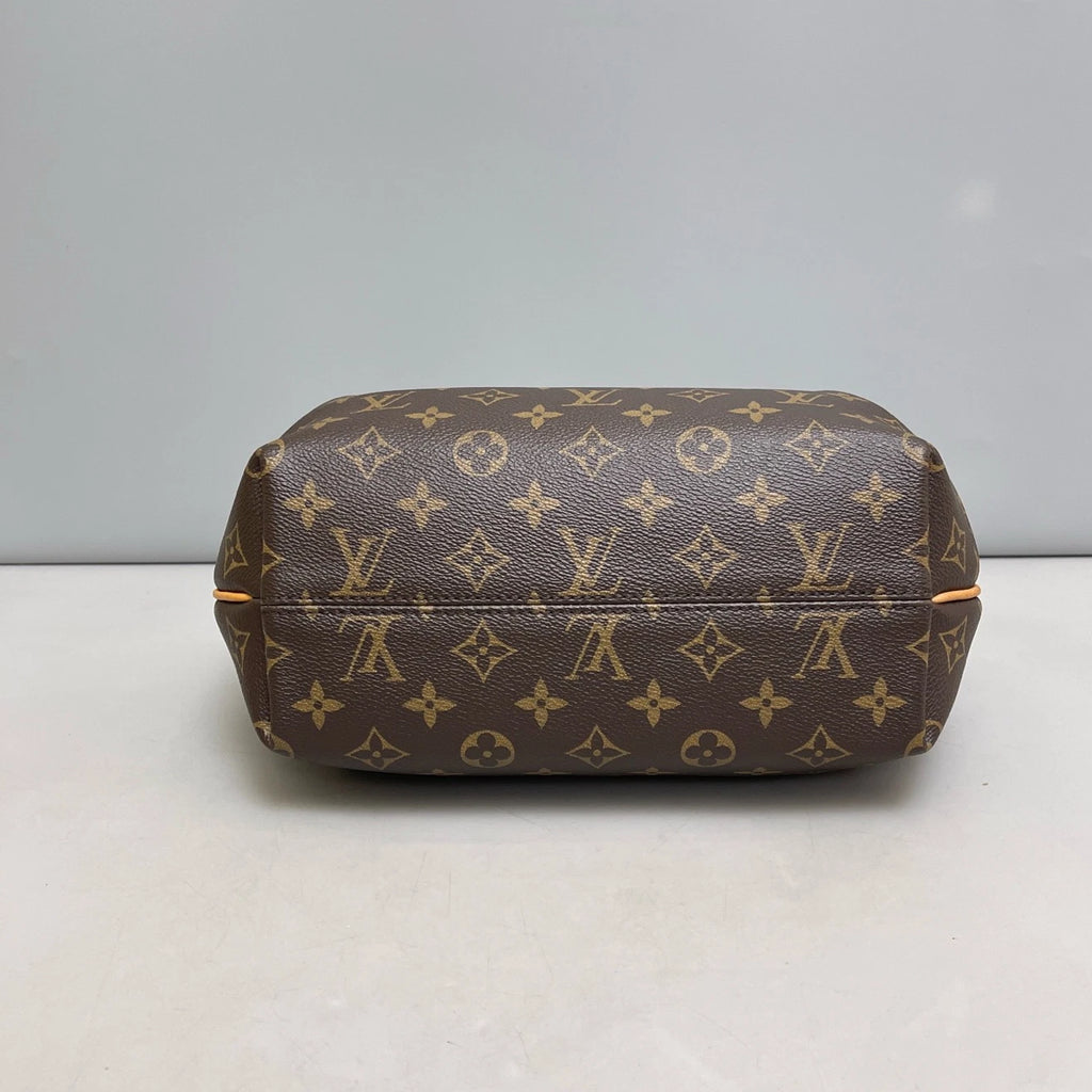 Authentic Louis Vuitton Turenne PM Monogram Top Handle Crossbody Bag Brown GHW