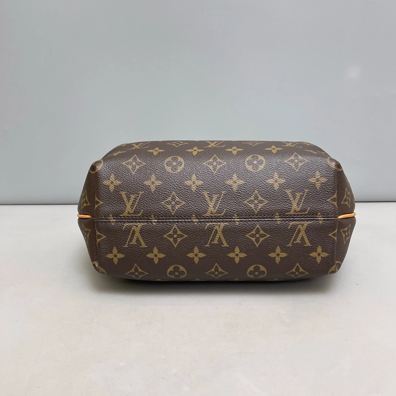 Authentic Louis Vuitton Turenne PM Monogram Top Handle Crossbody Bag Brown GHW