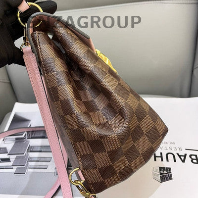 Louis Vuitton Damier Azur & Pink Clapton Backpack Gold Hardware Women's