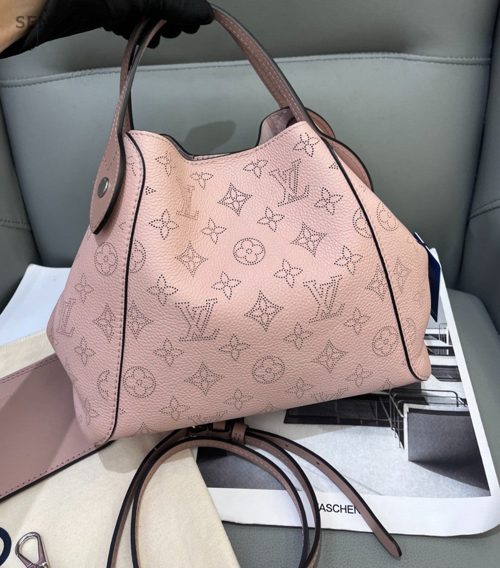 Louis Vuitton Hina Monogram Top Handle 2way Shoulder Handbag Pink Women