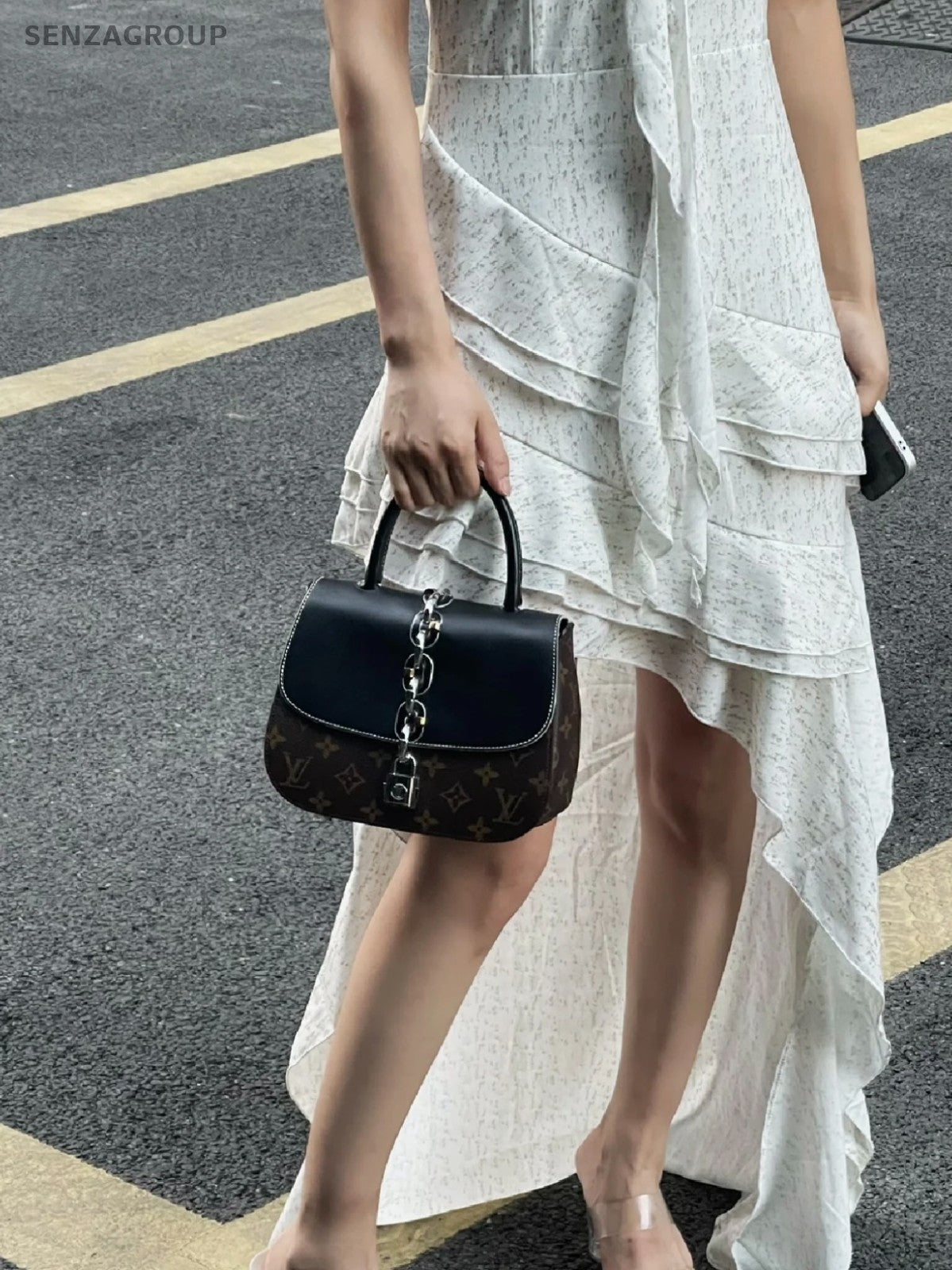 Louis Vuitton Monogram Chain It PM 2WAY Handbag Crossbody