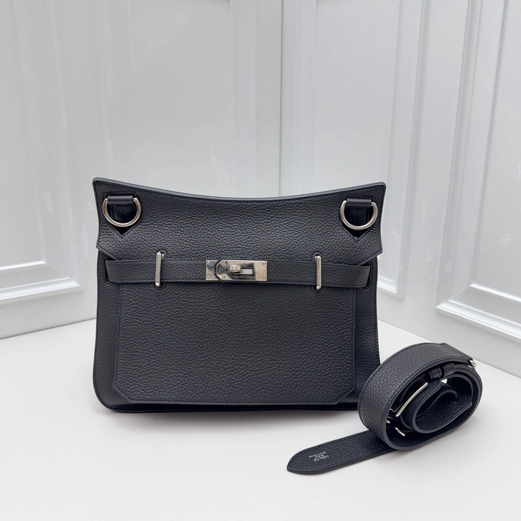 Hermès Jypsiere 34 Crossbody Shoulder Bag Daily Carry Grey Silver