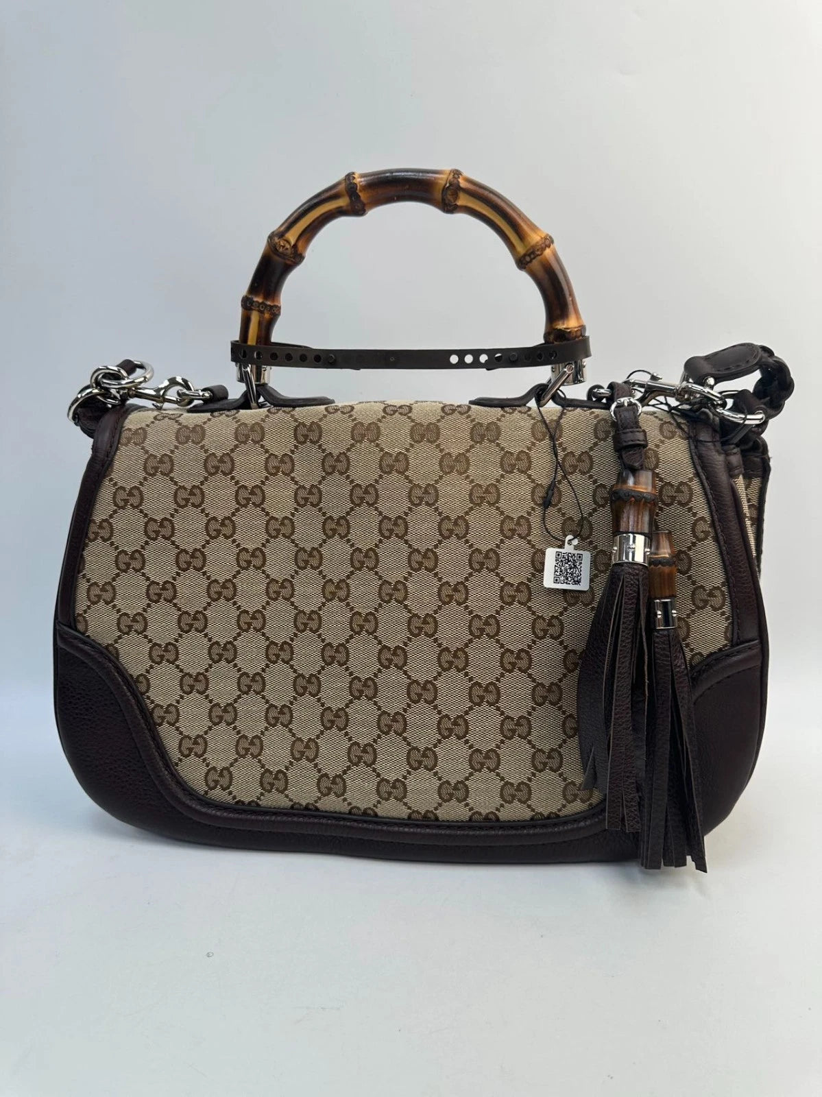 SJ0001 KY02620 Gucci Bamboo 1947 Small Top Handle Bag