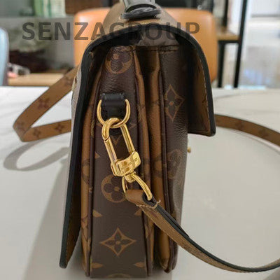 Louis Vuitton Pochette Métis Monogram Reverse Shoulder Bag Brown