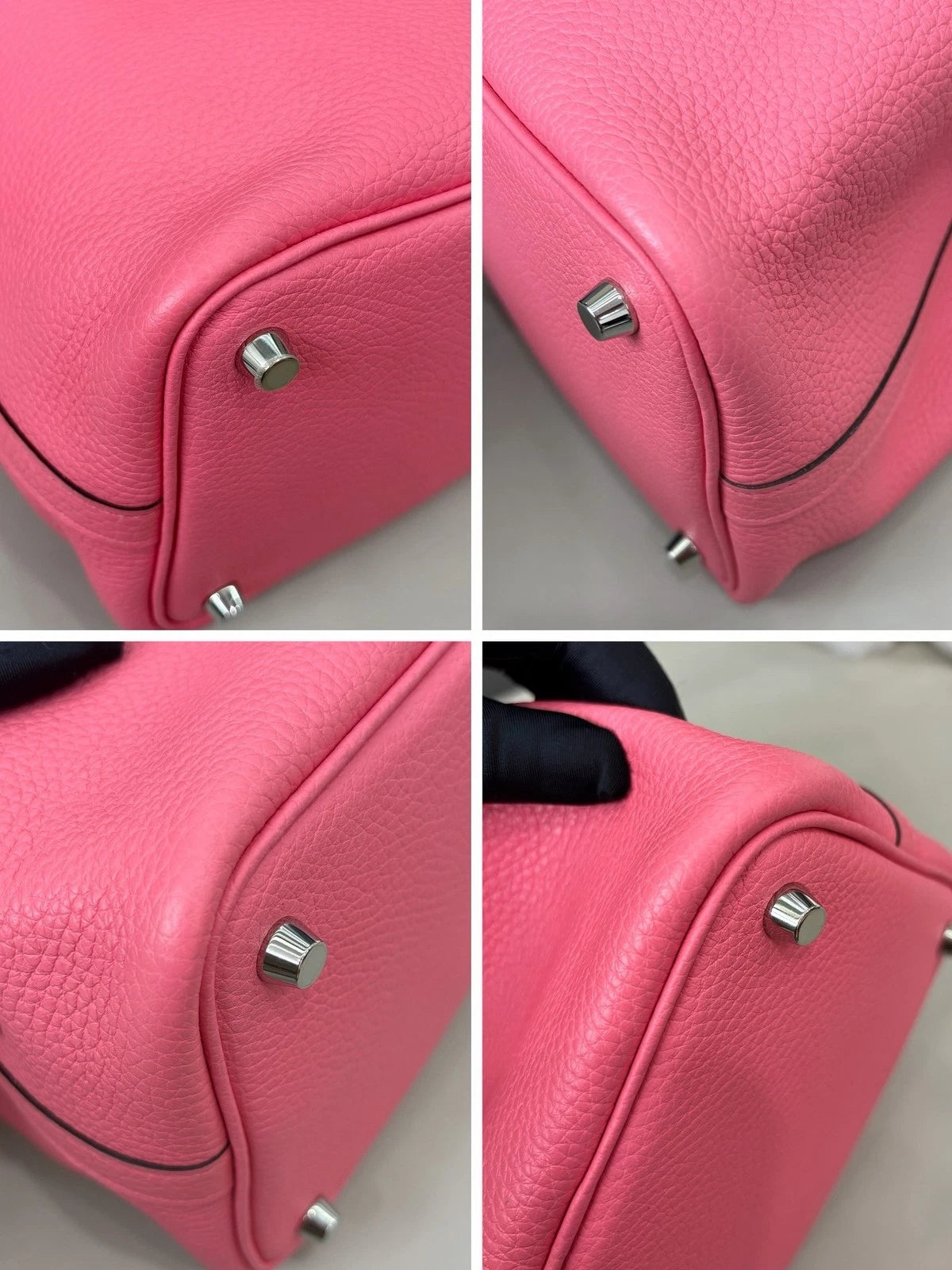 Hermes Picotin18 Top Handle Shoulder Bag Pink Silver Women Fashion Classic