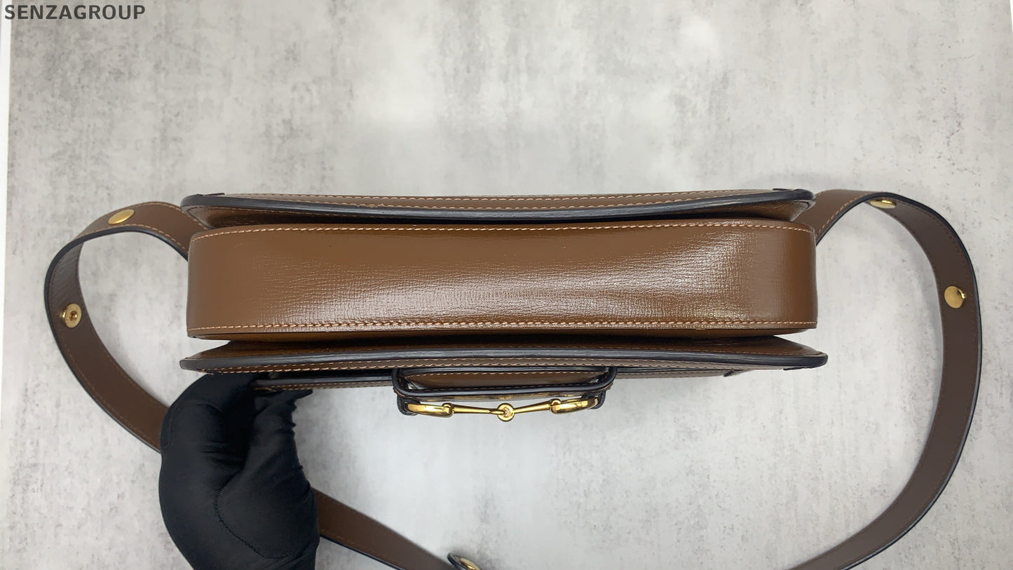 Gucci Horsebit 1955 Large GG Monogram Shoulder Bag - Classic Women's Saddle