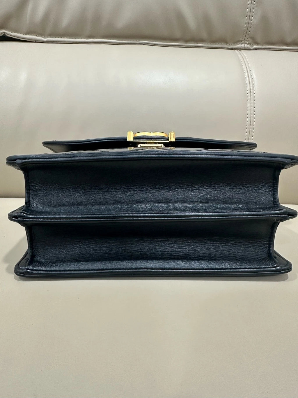 CHANEL Black Patent Leather Crossbody Bag For Women