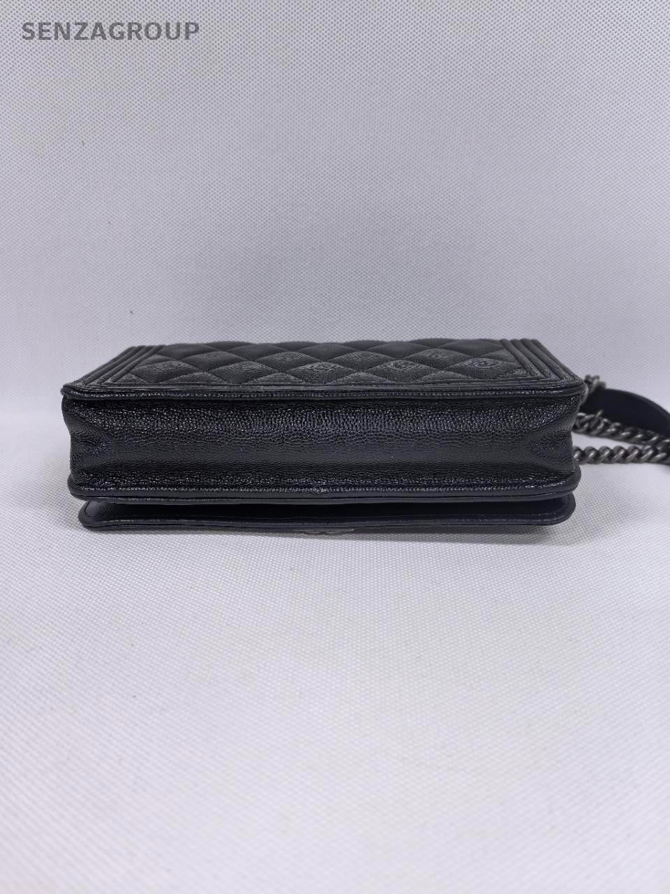 SJ0001 Chanel le boy woc wallet on chain silver cc