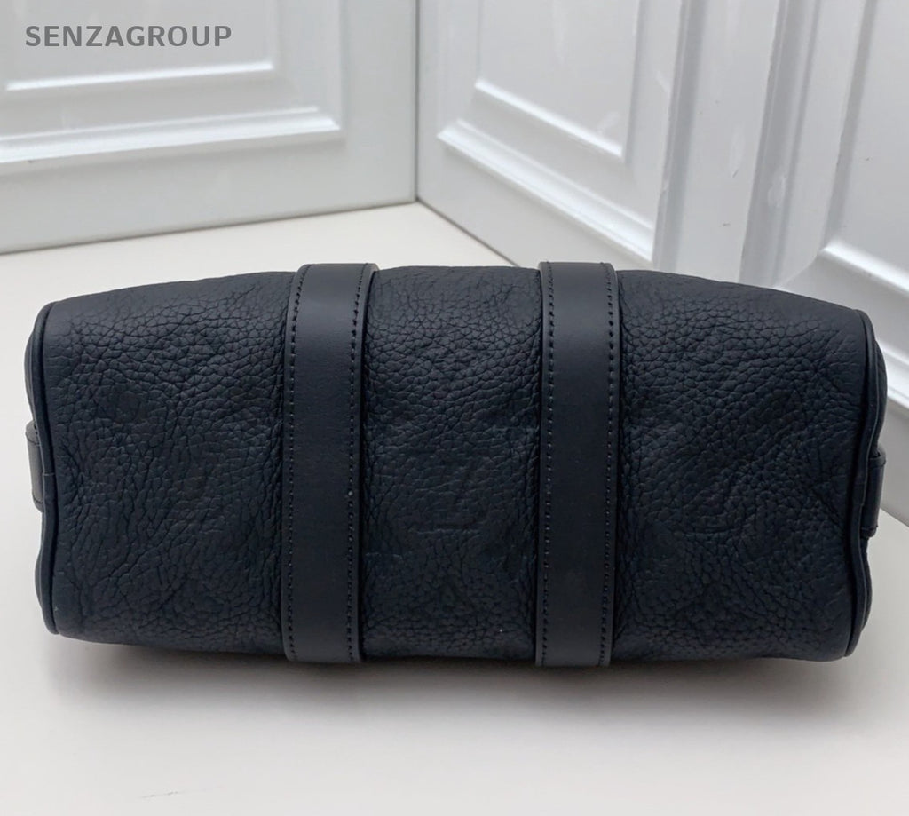 Louis Vuitton Keepall25 Monogram Top Handle Bag Crossbody Black Unisex Adults