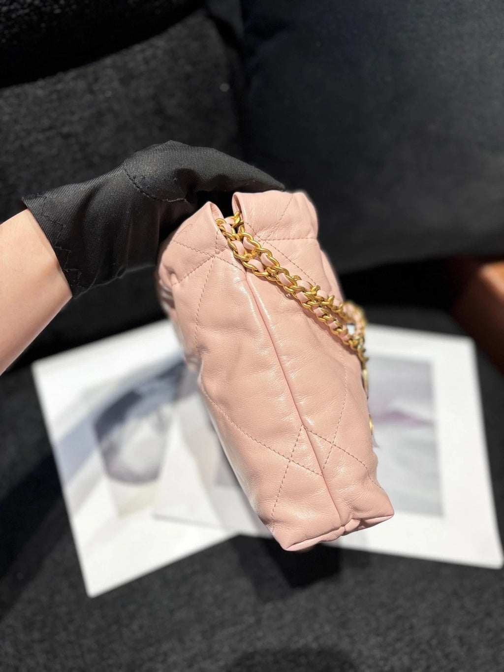CHANEL 22Bag Mini Pink Shoulder Bag For Women