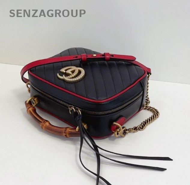 Gucci GG Marmont Camera bag Top Handle 2way Chain Shoulder Handbag Women