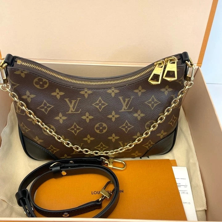 Louis Vuitton Boulogne Black Shoulder Crossbody Bag For Women