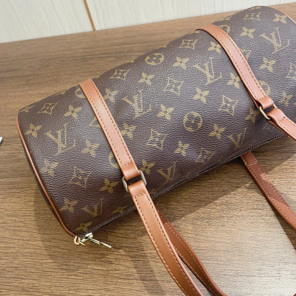 Louis Vuitton Papillon30 Pouch Monogram Canvas 2-Way Handbag Shoulder Bag