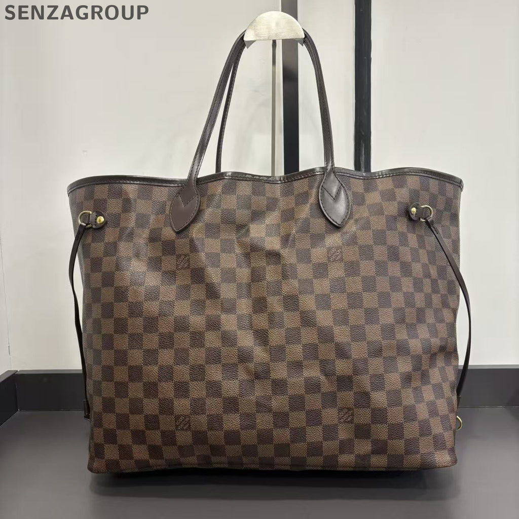 Louis Vuitton Neverfull MM Damier Ebene Tote Bag Classic Women's