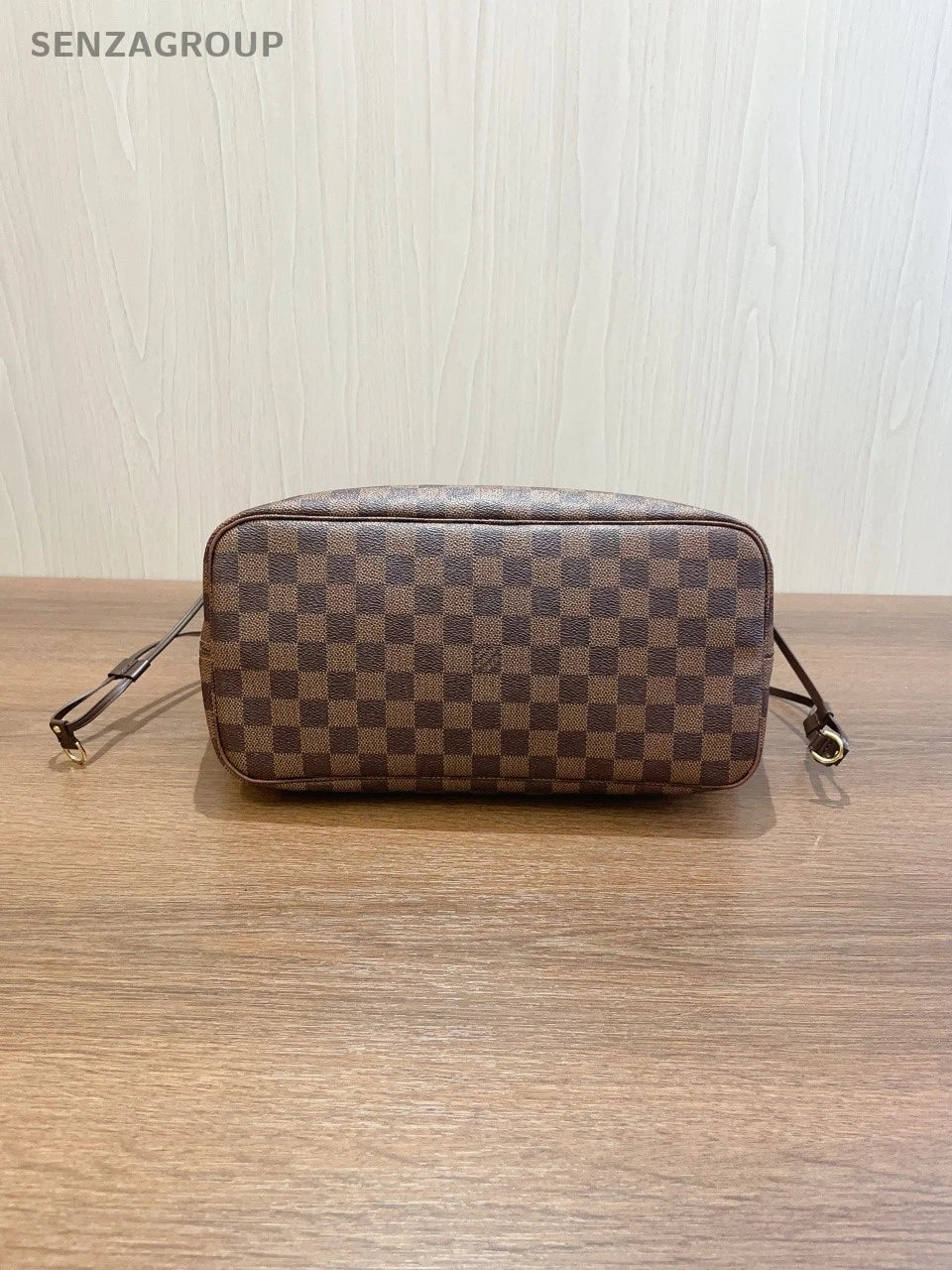 SJ0001 Neverfull MM damier ebene with pouch Z