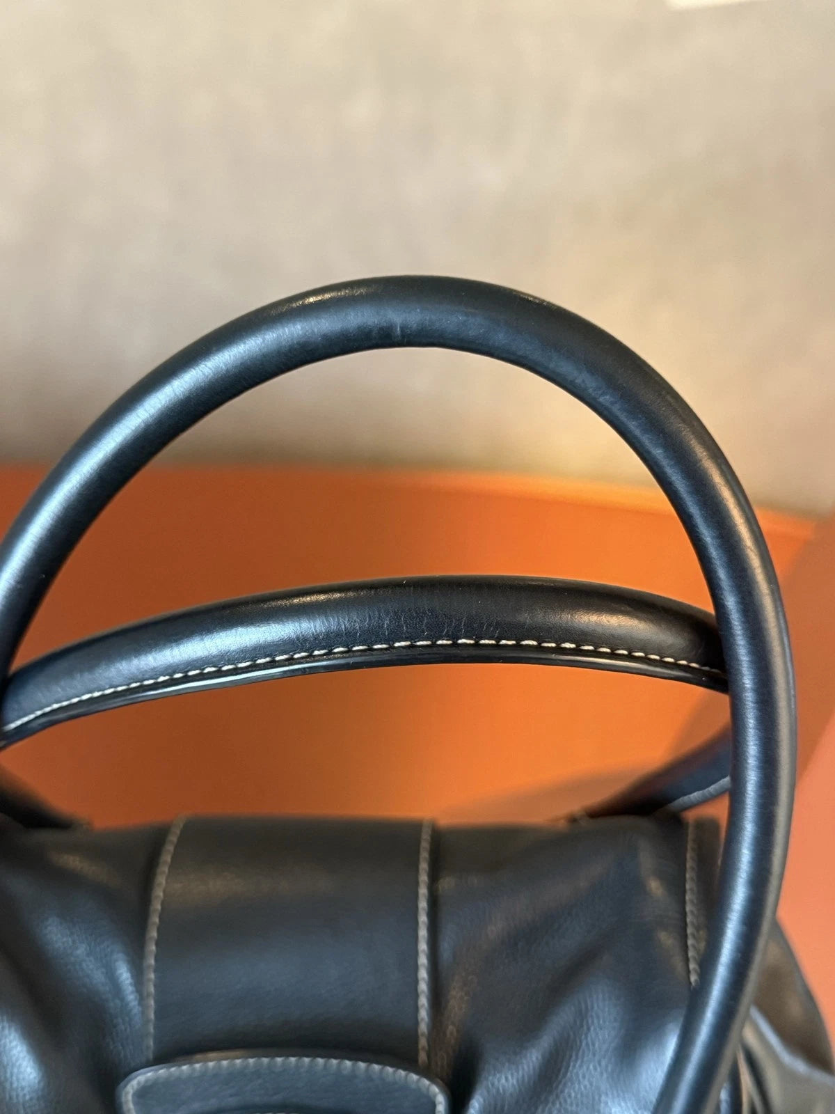 Christian Dior Calfskin PM Shoulder Bag Black Silver Hardware Women Classic