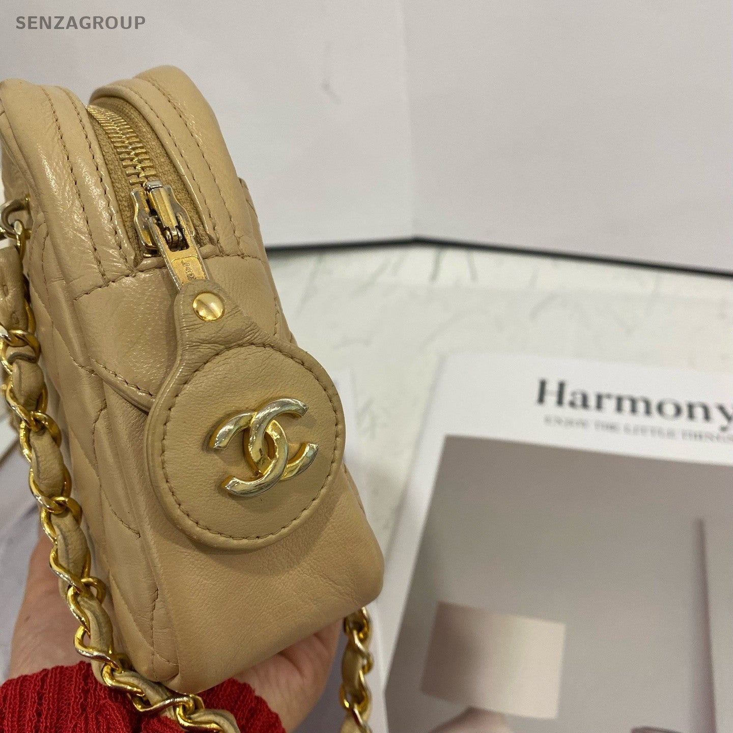 CHANEL Camera bag Diamond pattern Chain Shoulder bag Women Vintage