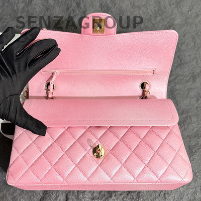 Chanel 23S Classic Flap Medium Pink Gold Chain Shoulder Bag