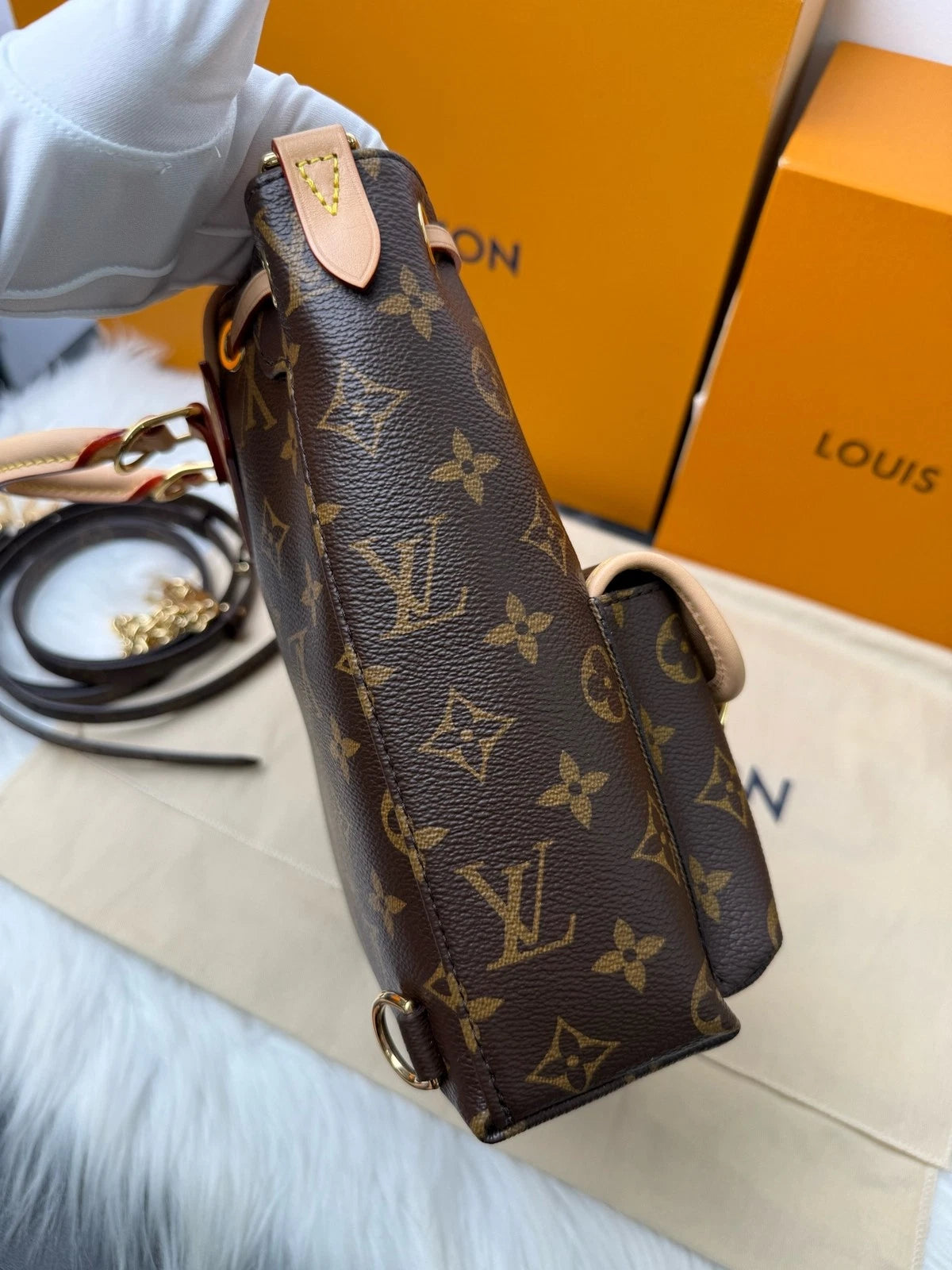 Louis Vuitton Canvas Excursion Backpack For Women