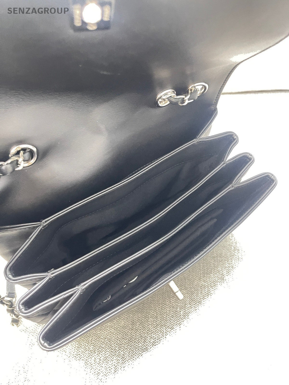 CHANEL CC Chain Shoulder bag Black Silver Women Classic