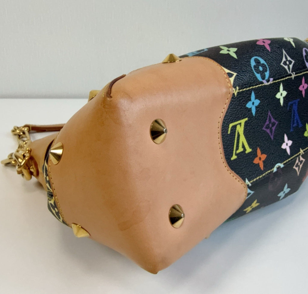 Louis Vuitton Judy MM Monogram Chain Shoulder Bag Black Multicolor Women Classic