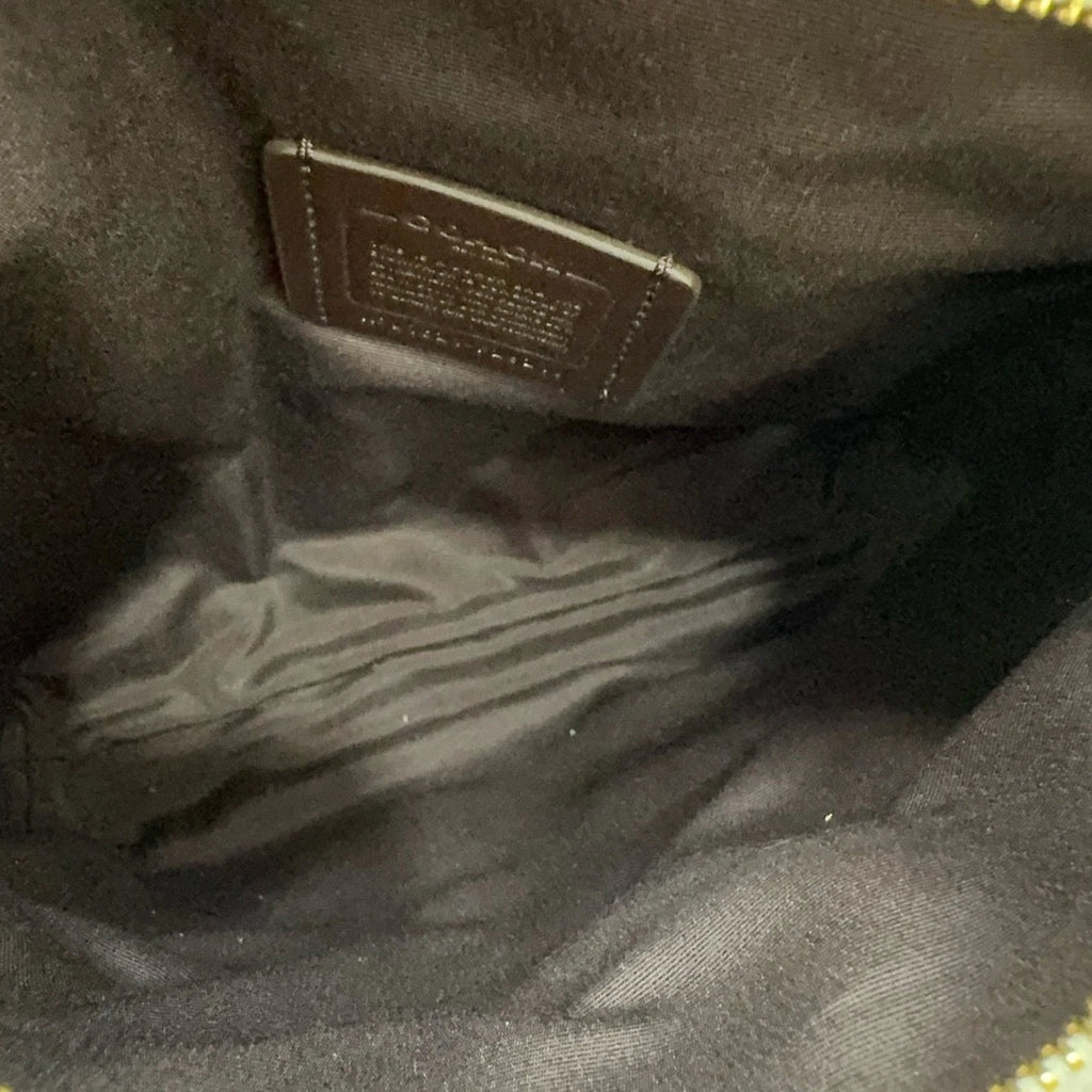 Coach Women's Full Leather Signature Shoulder Crossbody Bag