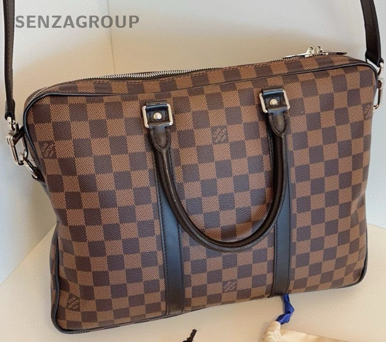 Louis Vuitton Briefcase Damier Ebene Handbag 2way Shoulder bag Brown