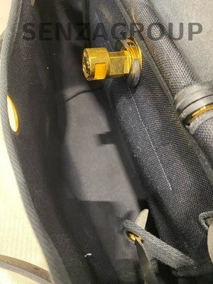 Hermès Herbag 31 Black Canvas & Leather Shoulder Bag Gold Hardware Unisex
