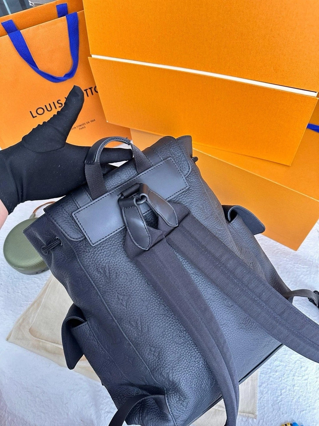Louis Vuitton Black Christopher Small Backpack For Women