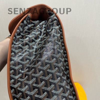 Goyard Saint Legar Backpack - Classic Brown Monogram Silver Hardware Unisex