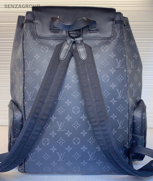 Louis Vuitton Monogram Backpack Black Hardware Unisex Adults Classic