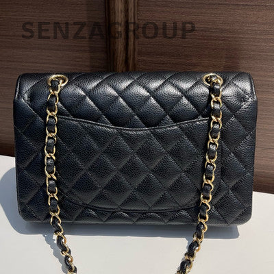 Chanel Black Caviar Small Classic Flap Bag - Timeless Women's Shoulder Crossbody