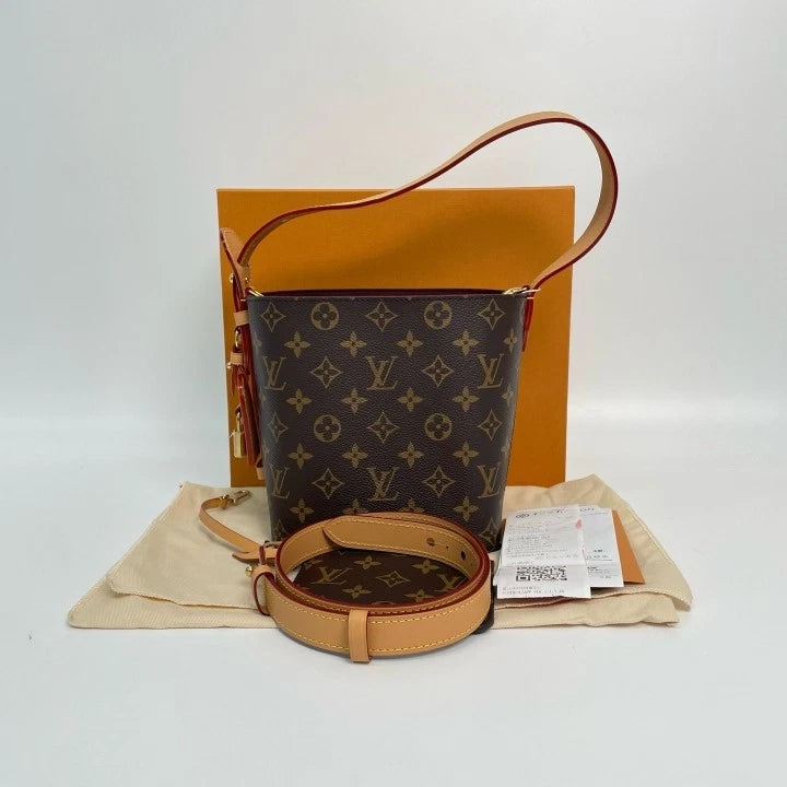 Louis Vuitton Classic Monogram Canvas All In BB Bucket Shoulder Women