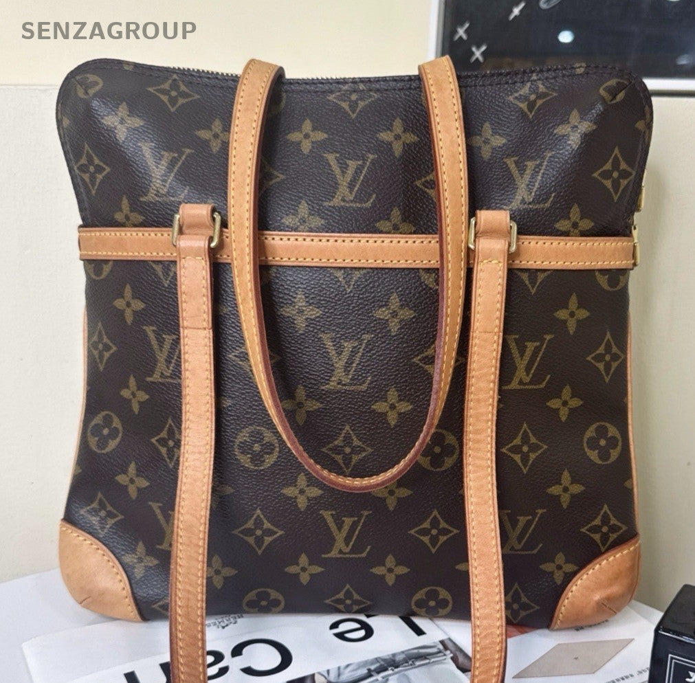Louis Vuitton Monogram Vintage Shoulder Bag Brown Gold Used Women Classic