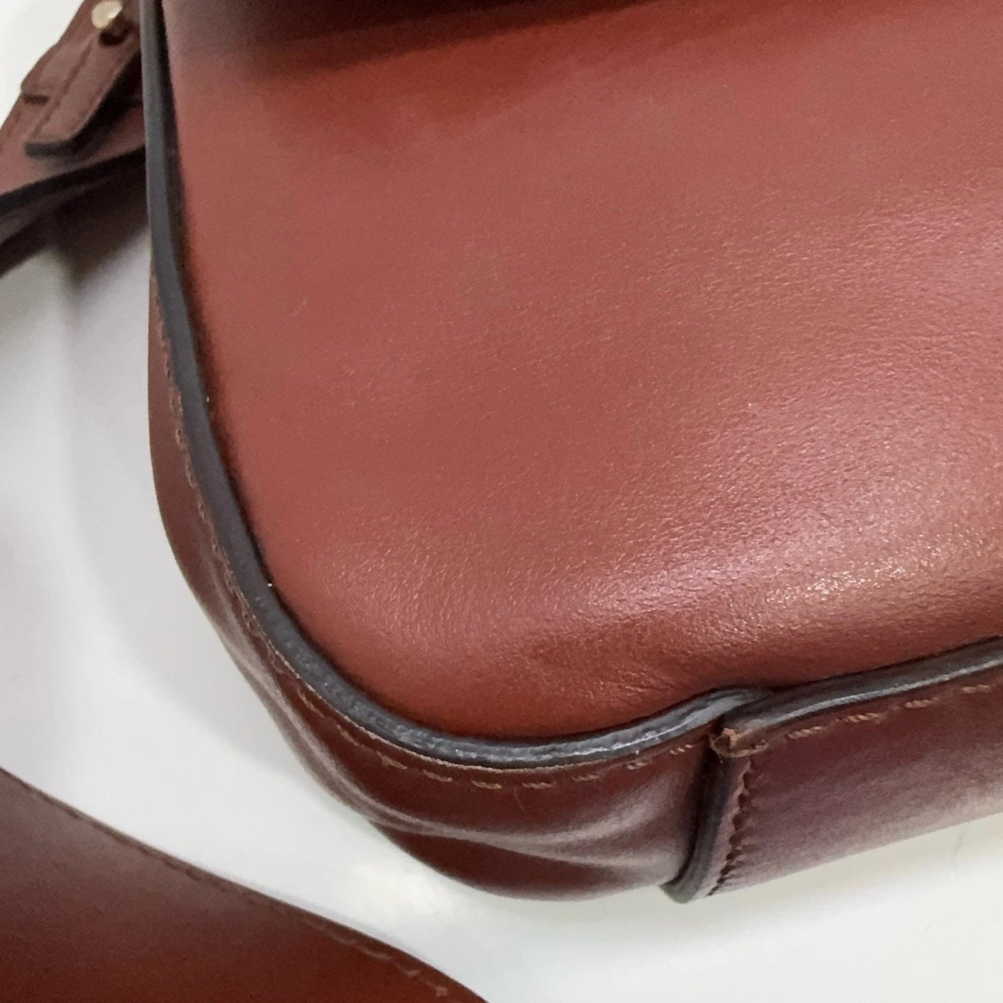 Chloe C Bag Women's Brown Red Patchwork Shoulder Crossbody Handbag