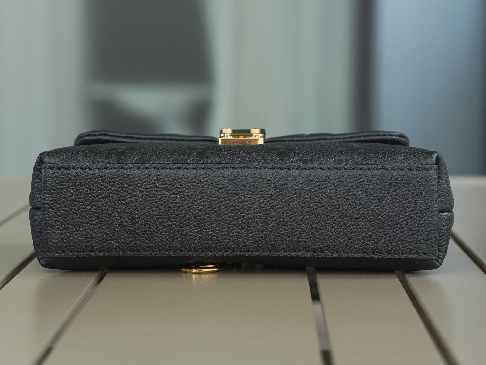 Louis Vuitton Black Monogram Empreinte NANO Madeleine Crossbody Handbag