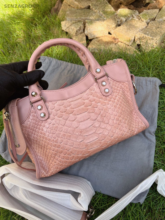 Balenciaga mini City Snake skin Top Handle 2way Shoulder bag Almost Brand NEW