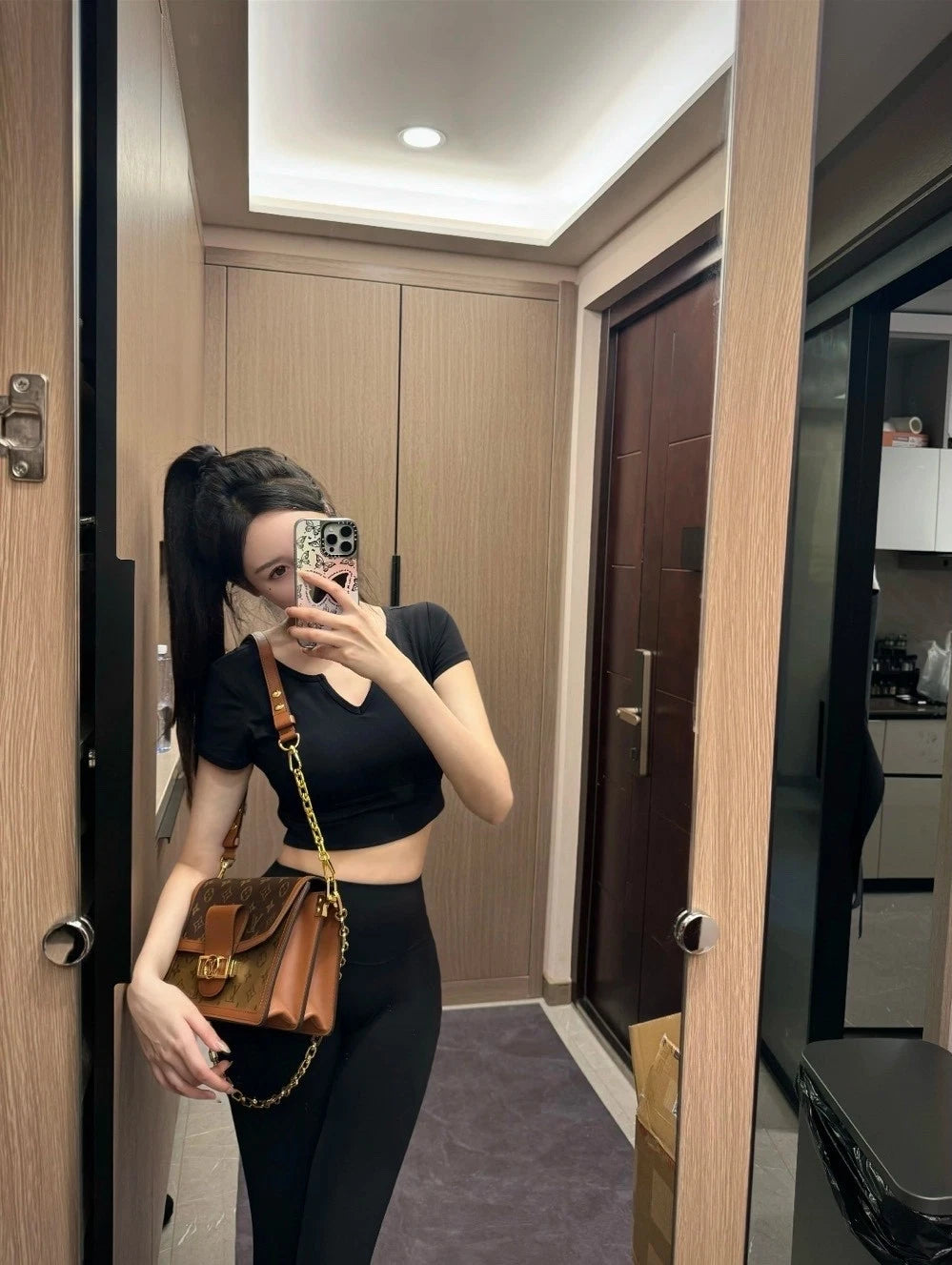 Louis Vuitton Daphne Medium Color-block Shoulder Crossbody Bag For Women