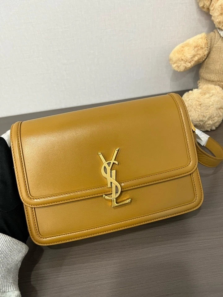 YSL Medium Yellow Tofu Shoulder Bag For Women