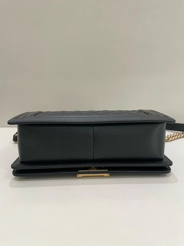 CHANEL LeBoy Medium Leather Shoulder Bag For Women
