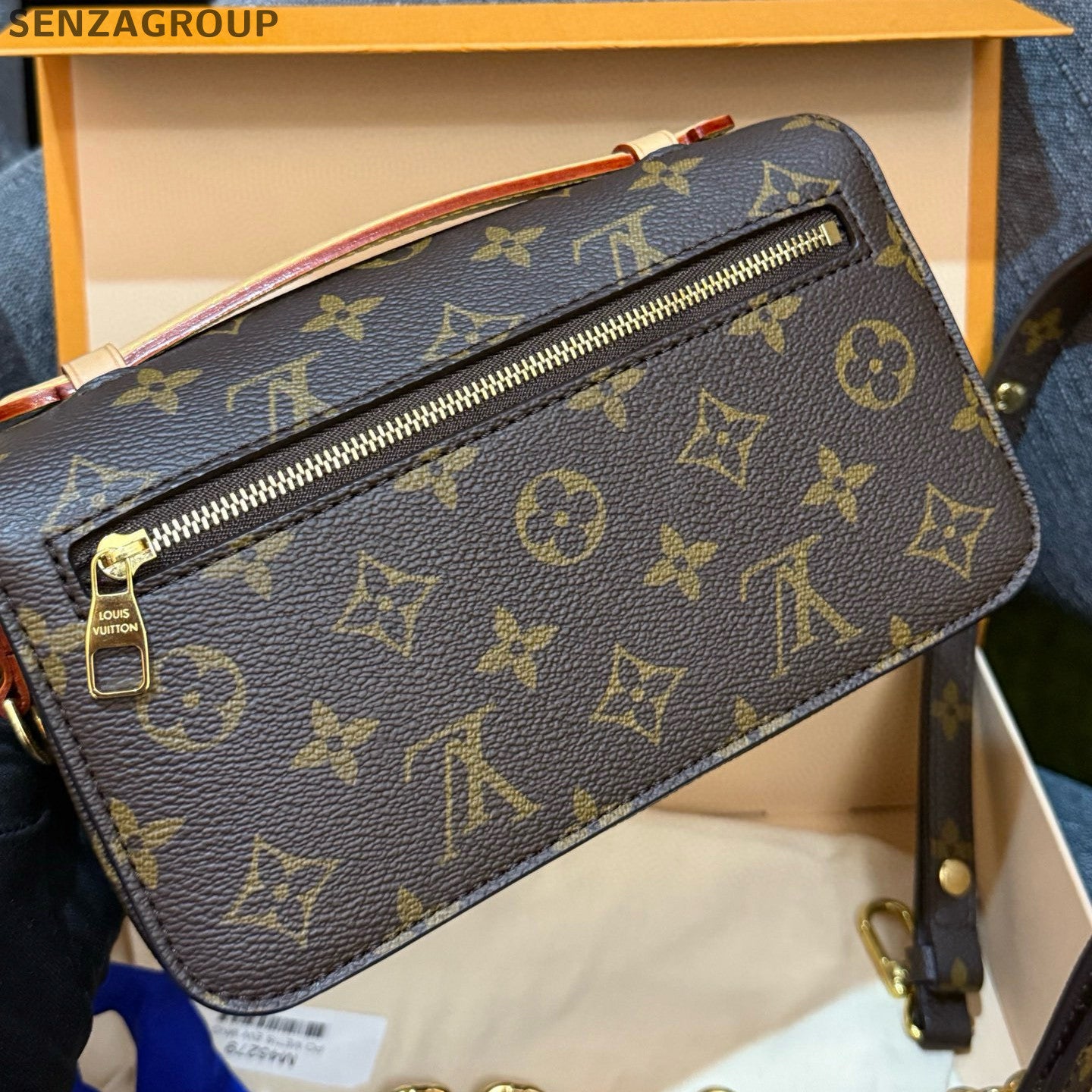 Louis Vuitton Monogram Pochette Metis Crossbody Bag Brown for Women
